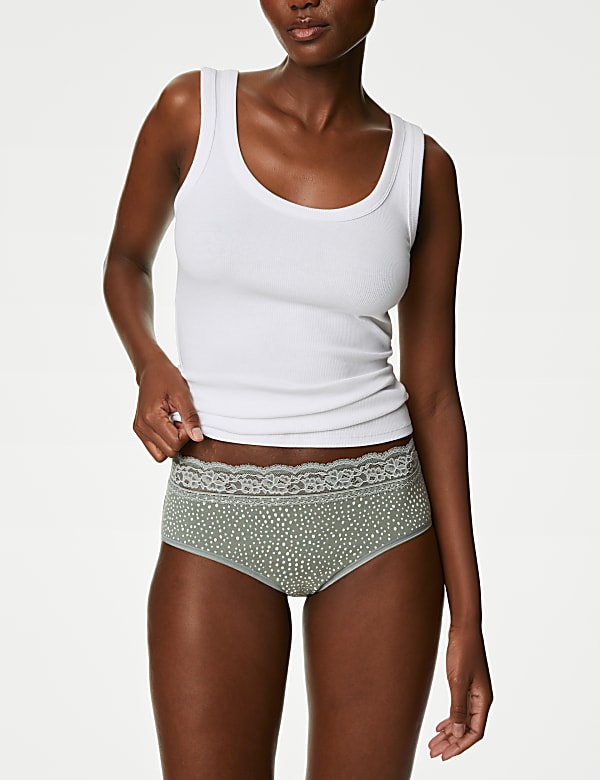 5pk Cotton Rich Printed High Rise Shorts