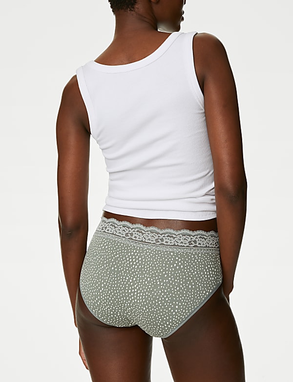5pk Cotton Rich Printed High Rise Shorts