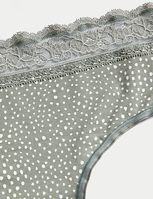 5pk Cotton Rich Printed High Rise Shorts