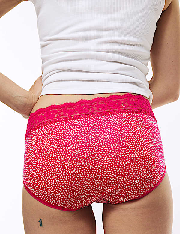 5pk Cotton Rich Printed High Rise Shorts