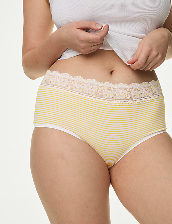 5pk Cotton Rich Printed High Rise Shorts
