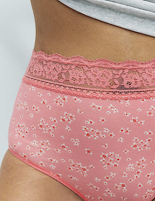 5pk Cotton Rich Printed Full Briefs
