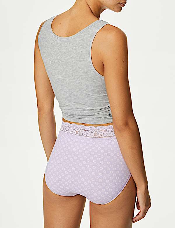 5pk Cotton Rich Printed Full Briefs