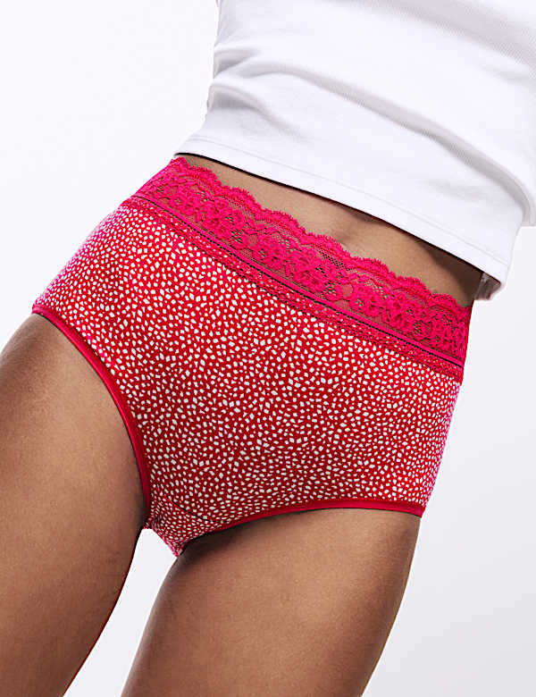 5pk Cotton Rich Printed Full Briefs