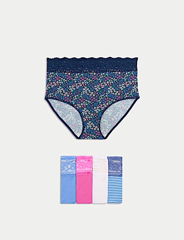 5pk Cotton Rich Printed Full Briefs