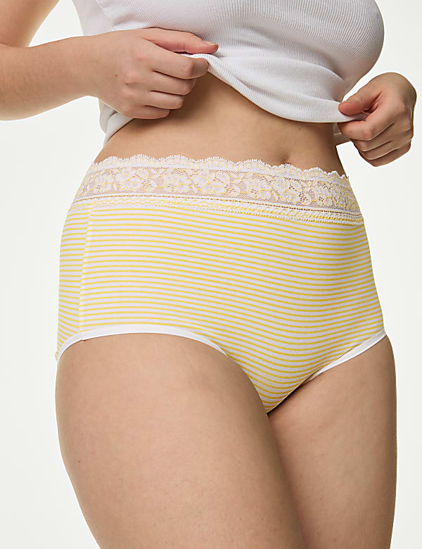 5pk Cotton Rich Printed Full Briefs