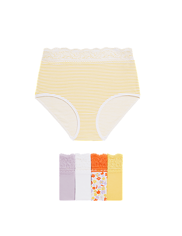 5pk Cotton Rich Printed Full Briefs