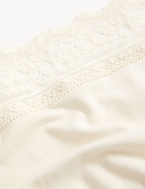 5pk Cotton Rich Printed High Leg Knickers