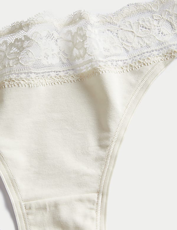 5pk Cotton Blend Printed Bikini Knickers