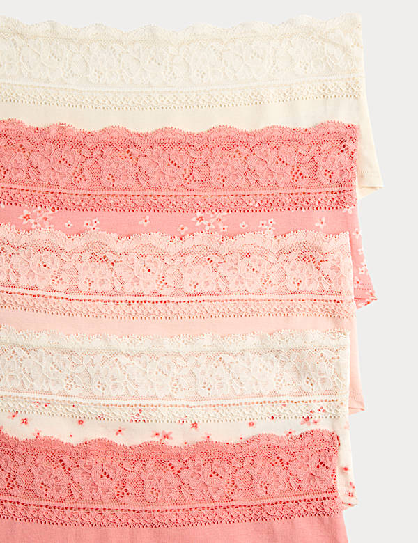 5pk Cotton Rich Printed Low Rise Shorts