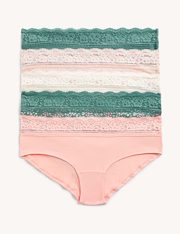5pk Cotton Rich Printed Low Rise Shorts