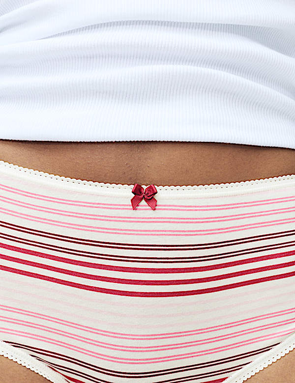 5pk Cotton Lycra™ Printed High Rise Shorts