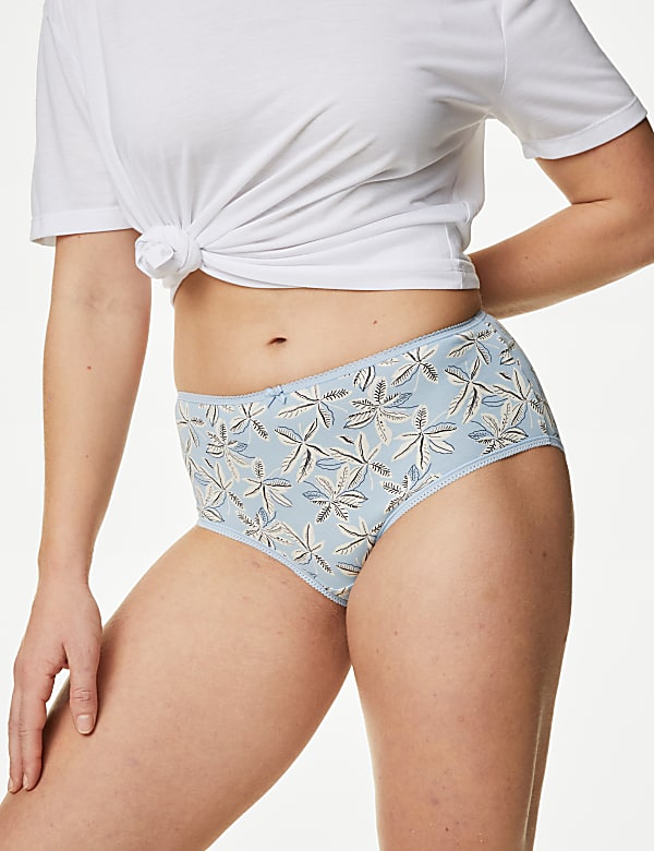 5pk Cotton Lycra™ Printed High Rise Shorts