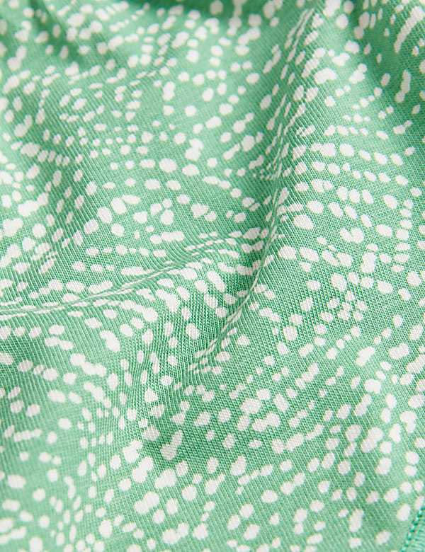 5pk Cotton Lycra™ Printed High Rise Shorts