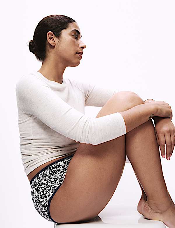 5pk Cotton Lycra™ Printed High Rise Shorts