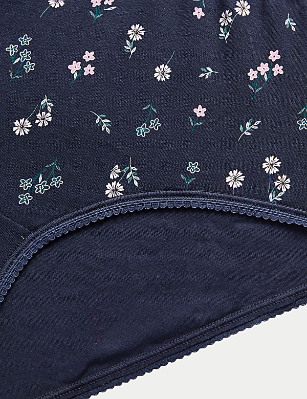 5pk Cotton Lycra™ Printed High Rise Shorts