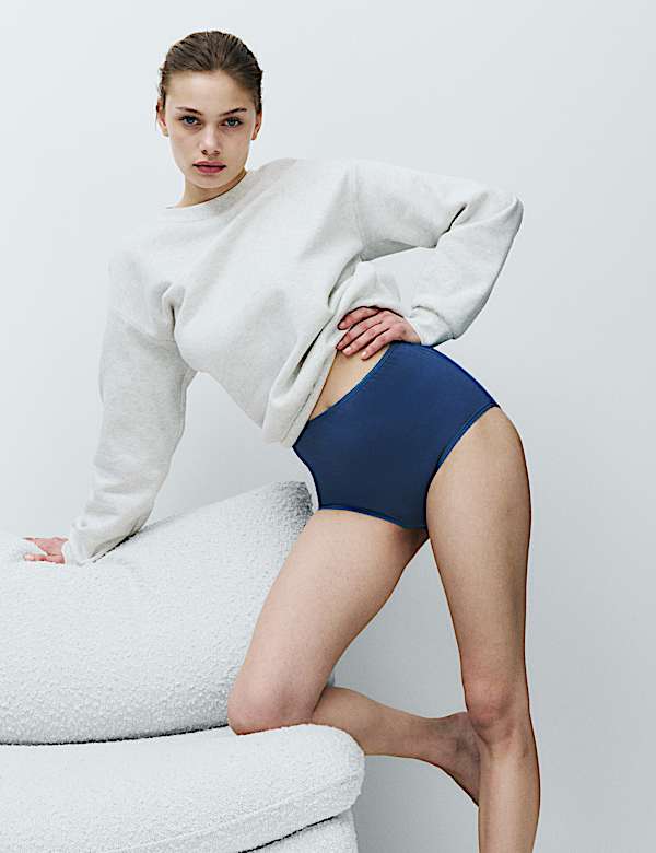 5pk Cotton Lycra&trade; Printed Full Briefs - ES