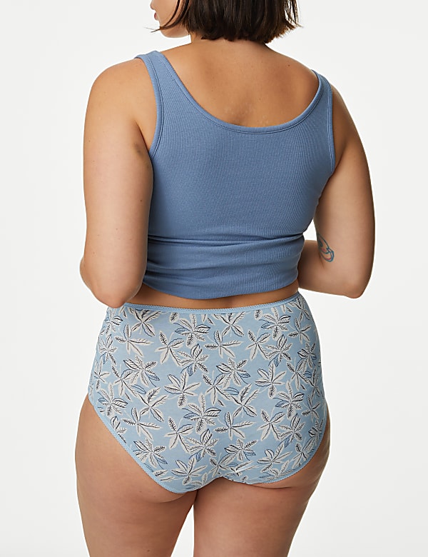 5pk Cotton Lycra™ Printed Full Briefs