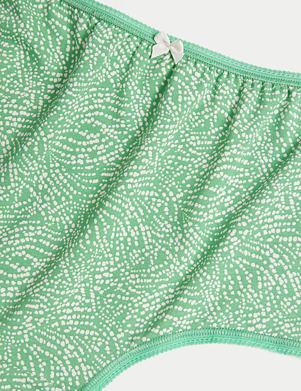 5pk Cotton Lycra™ Printed Full Briefs