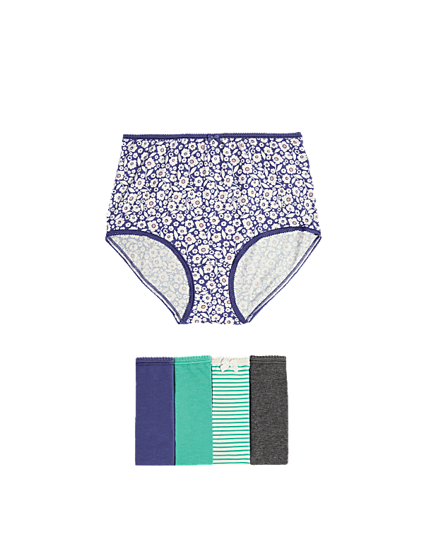 5pk Cotton Lycra™ Printed Full Briefs