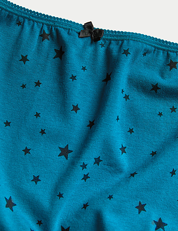 5pk Cotton Lycra™ Printed Full Briefs