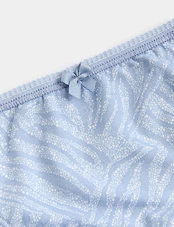5pk Cotton Lycra™ High Leg Knickers