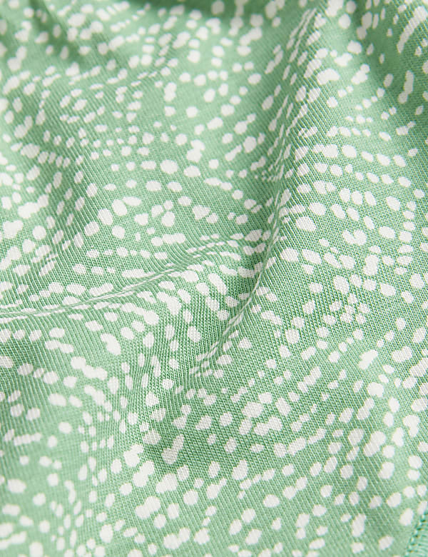 5pk Cotton Lycra™ Printed Bikini Knickers