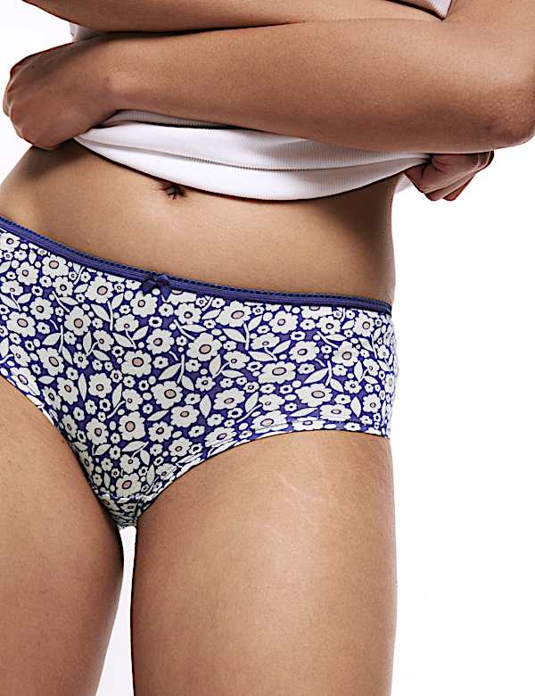 5pk Cotton Lycra™ Printed Low Rise Shorts