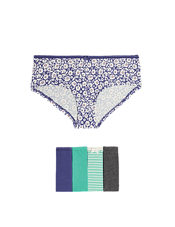 5pk Cotton Lycra™ Printed Low Rise Shorts