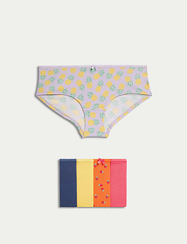 5pk Cotton Lycra™ Printed Low Rise Shorts