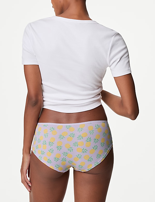 5pk Cotton Lycra™ Printed Low Rise Shorts
