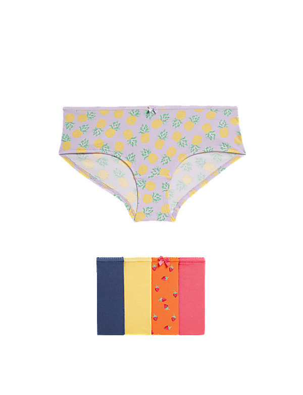5pk Cotton Lycra™ Printed Low Rise Shorts