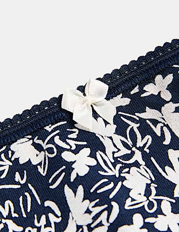 5pk Cotton Lycra™ Printed Low Rise Shorts