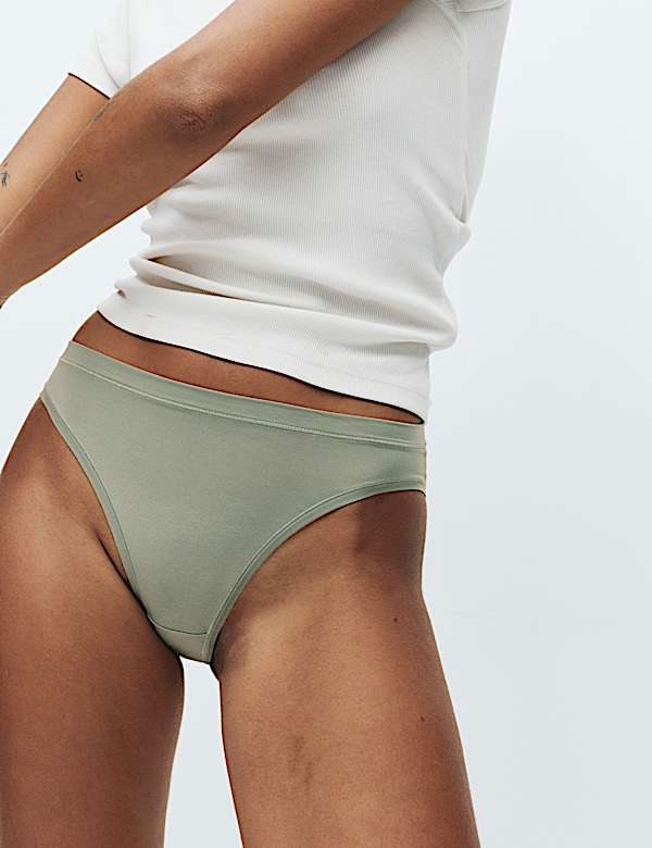 3pk Flexifit&trade; Modal High Leg Knickers - NZ