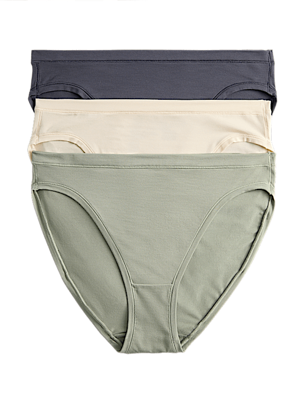 3pk Flexifit&trade; Modal High Leg Knickers