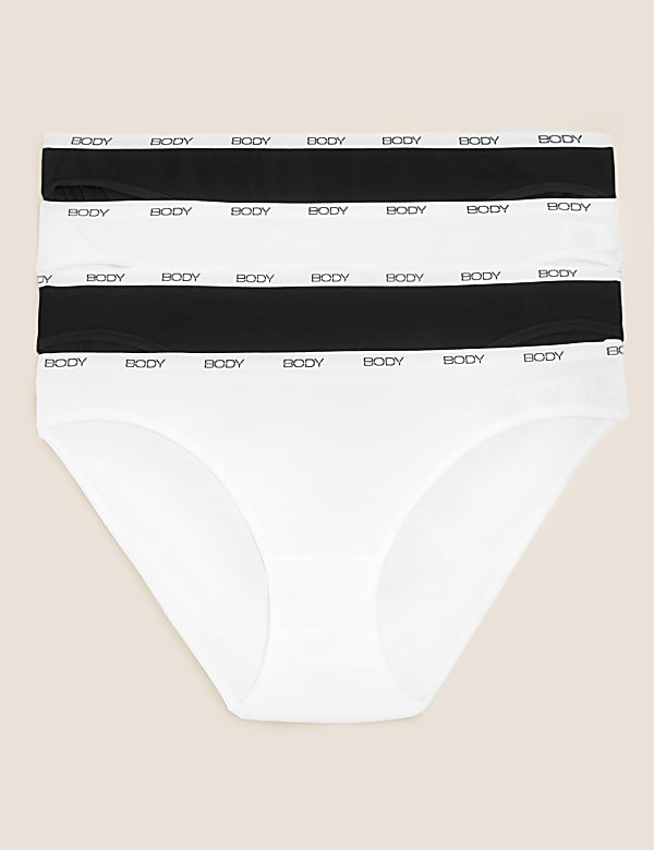 4pk Supima Cotton Rich Bikini Knickers