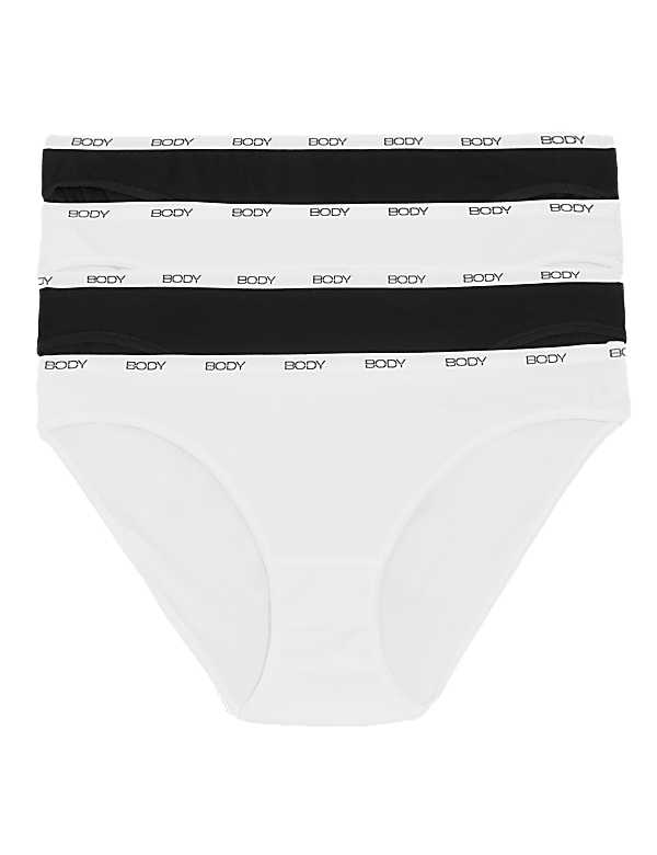 4pk Supima Cotton Rich Bikini Knickers