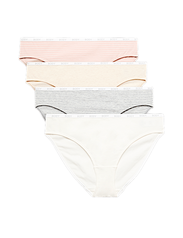 4pk Cotton Rich Bikini Knickers