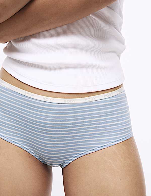 Lot de 4 shortys taille basse en coton - BE