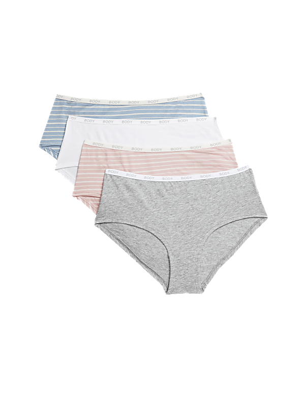 4pk Cotton Rich Low Rise Shorts