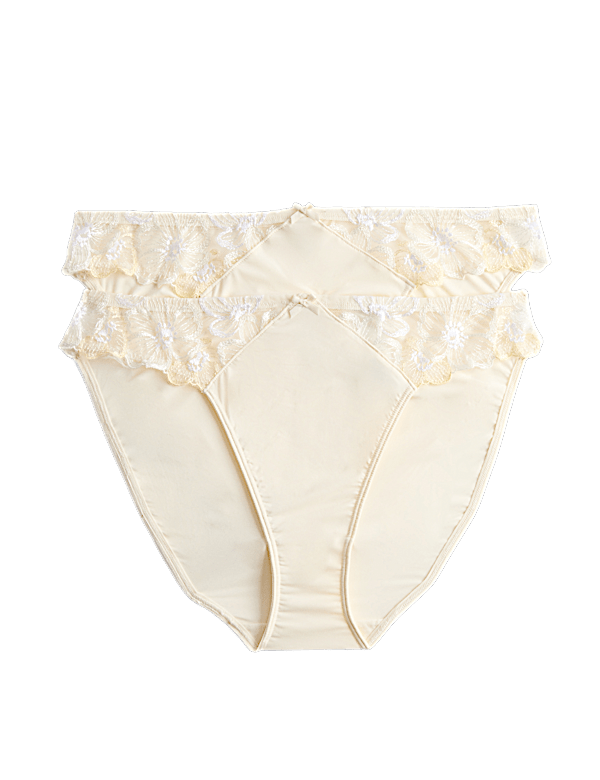2 Pack Embrace High Leg Knickers