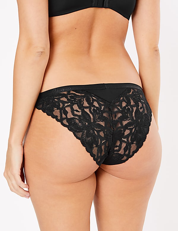 Wild Blooms Lace Bikini Knickers