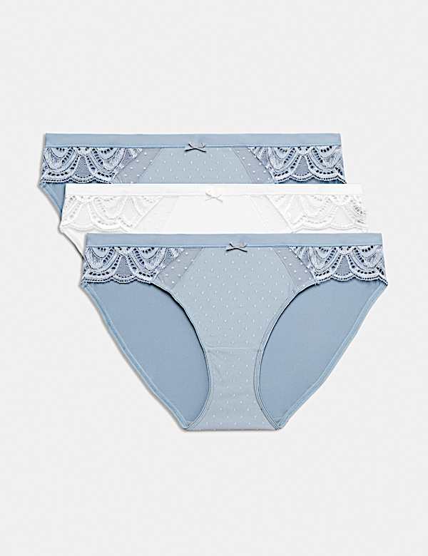 3 Pack Amelia Lace Bikini Knickers