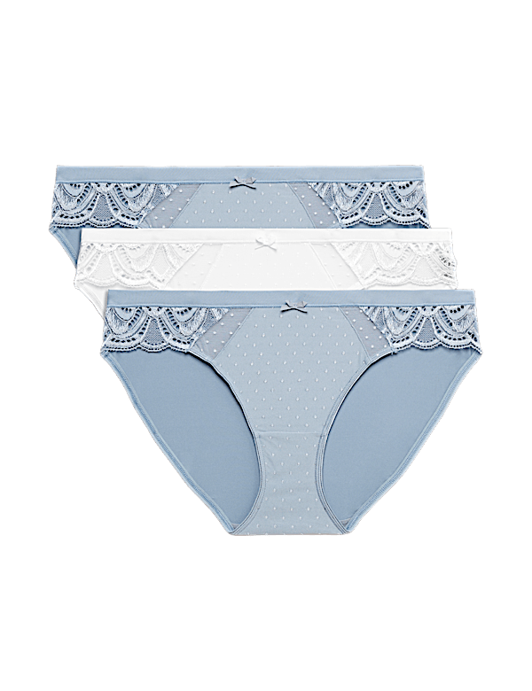 3 Pack Amelia Lace Bikini Knickers