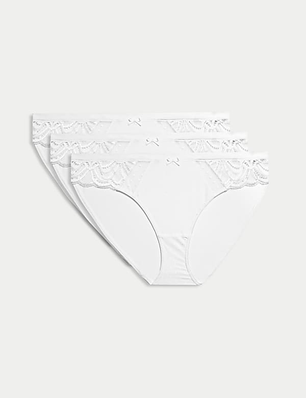 3pk Amelia Lace Bikini Knickers - NZ