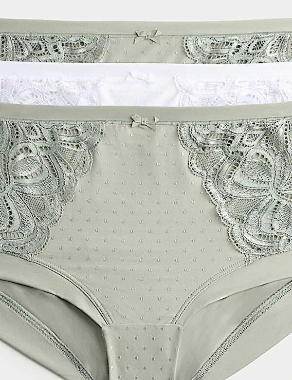 3pk Amelia Lace High Rise Shorts