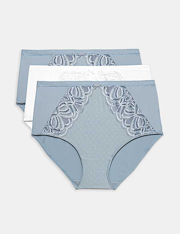 3pk Amelia Lace Full Briefs