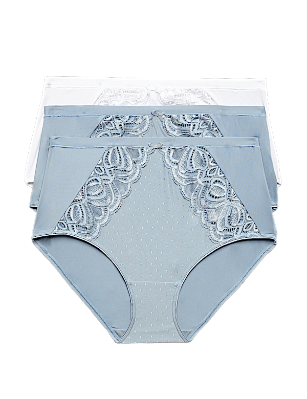 3pk Amelia Lace Full Briefs