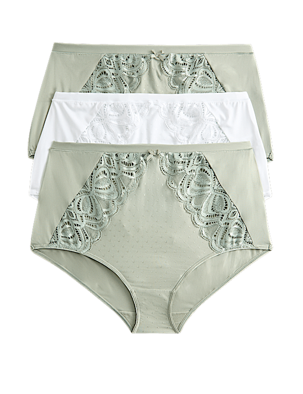 3pk Amelia Lace Full Briefs