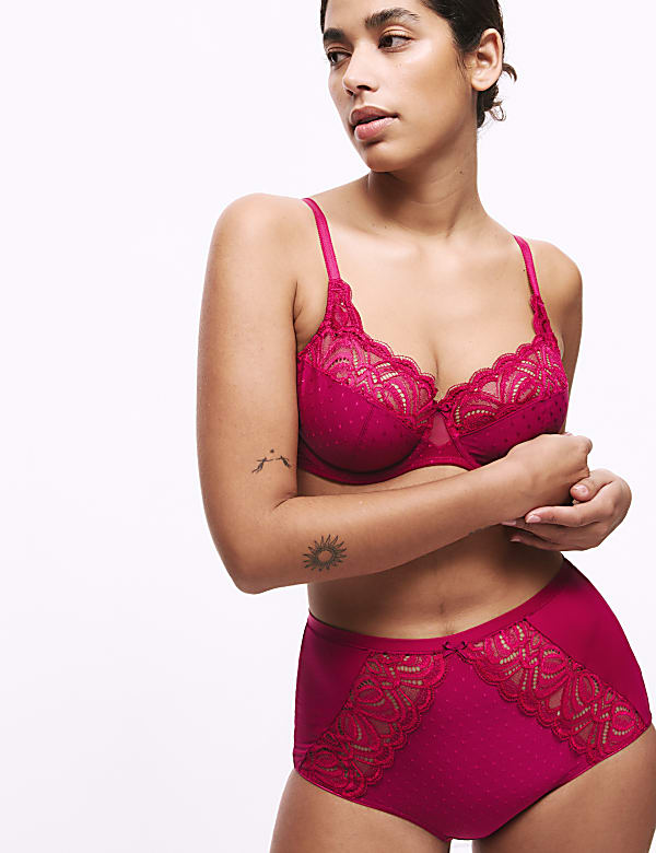 3pk Amelia Lace Full Briefs - KG